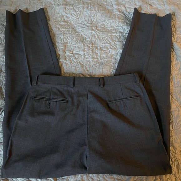 Joseph Abboud Size 34 Men’s Dark Grey Dress Pants - Picture 5 of 6